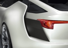 Heckansicht des Opel Flextreme GT/E Concept Car 2010